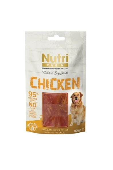 Nutri Canin Tahılsız Tavuklu Köpek Ödül Maması 80 gr ürün görseli 1