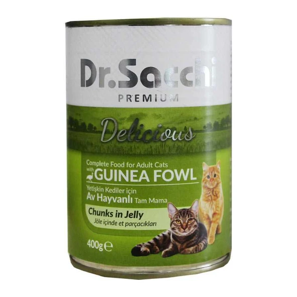 Dr.Sacchi Konserve Av Hayvanlı Kedi Konservesi 400gr ürün görseli 1