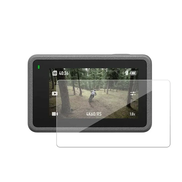 Tfy Store Djı Osmo Action 4 Uyumlu 2 Ön 2 Arka Ekran Şeffaf Ekran koruyucu Nano Jelatin ürün görseli 1