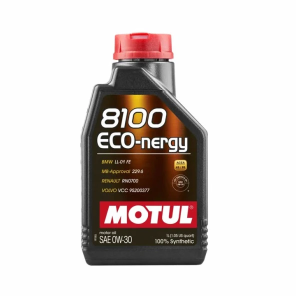 Motul 8100 Eco-Nergy 0W30 1 Lt Motor Yağı ürün görseli 1