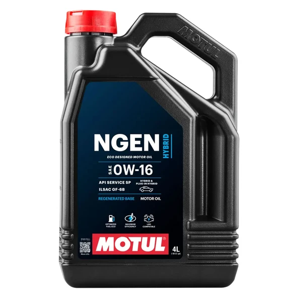 Motul NGEN Hybrid 0W16 4 Lt Motor Yağı ürün görseli 1