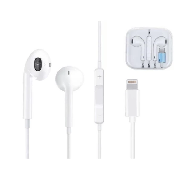 iPhone için Kablolu Bluetooth Kulaklık, Lightning Mikrofonlu ürün görseli 1