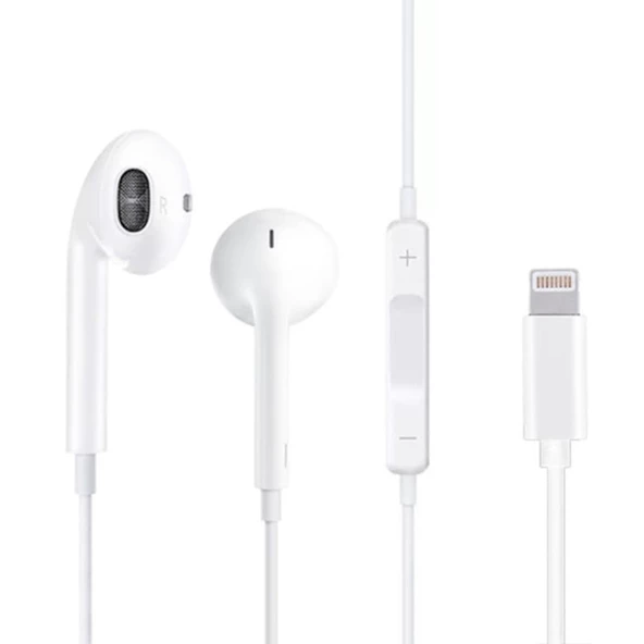 iPhone için Kablolu Bluetooth Kulaklık, Lightning Mikrofonlu - Resim 2