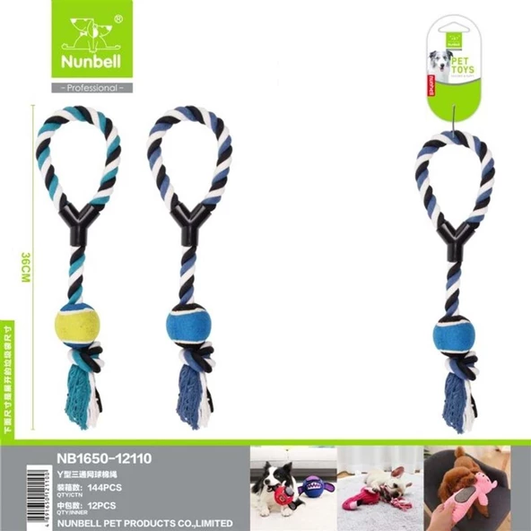 NUNBELL KÖPEK DİŞ İPİ Y ŞEKİLLİ ürün görseli 1