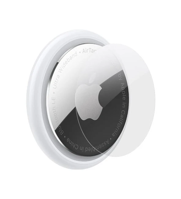 Tfy Store Apple AirTag Uyumlu 4 Adet Şeffaf Ön Taraf Çizik koruyucu Nano Jelatin ürün görseli 1