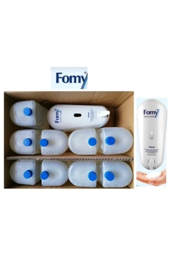 Fomy Standart Köpük Sabun Kartuş 9 Adet 1000 Ml + 1 Dispenser ürün görseli 1