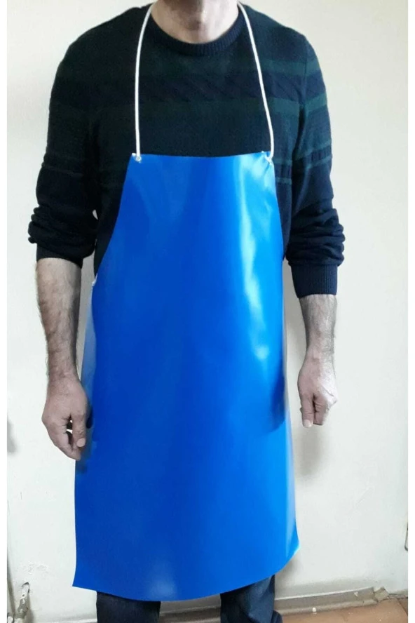 cengizgrup Mutfak Kasap Iş Bulaşık Önlüğü Sızdırmaz Pvc Önlük Ipli Kuşgözlü Model 90 Cm 10 Adet ürün görseli 1
