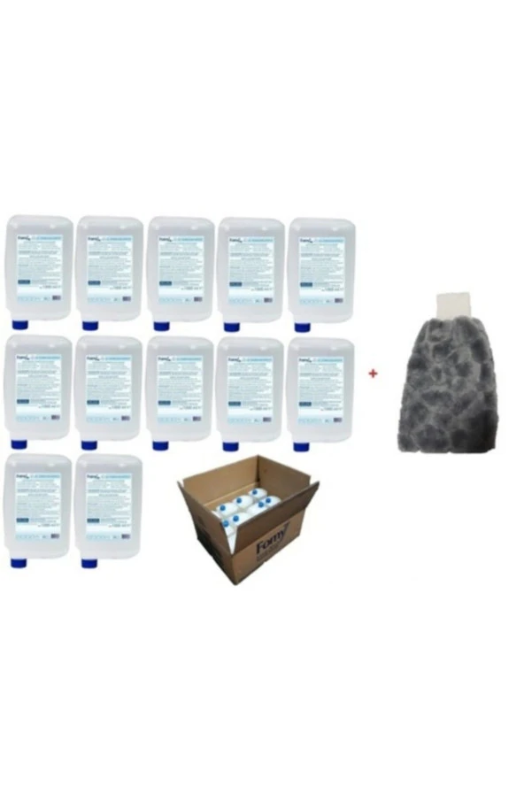 Fomy Antibakteriyel Köpük Kartuş 1000 Ml X 12li + Welsoft Araç Yıkama Eldiveni Hediye ürün görseli 1