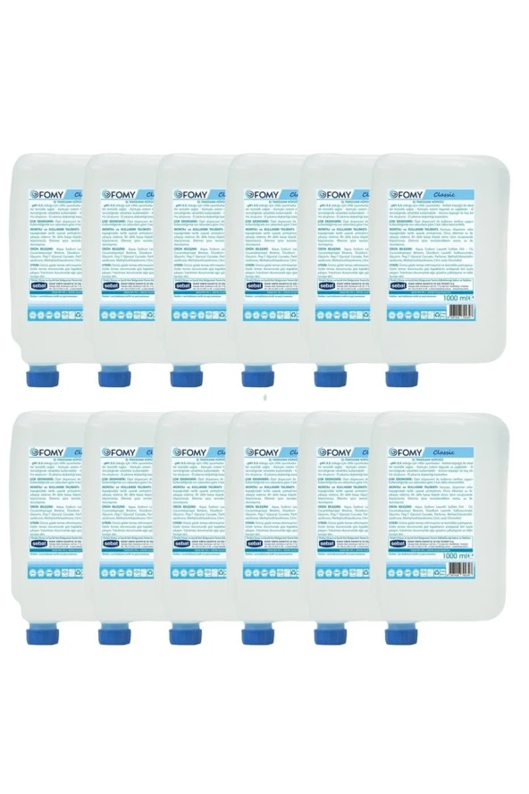 Fomy Köpük Sabun El Temizlik Köpüğü 1000 Ml x 12 adet ürün görseli 1