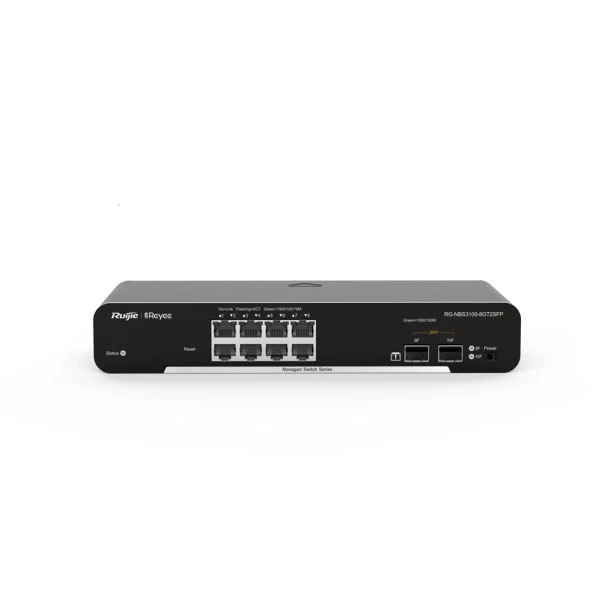 Ruijie RG-NBS3100-8GT2SFP-P 8-Port POE+ Gigabit L2 Managed Switch, 8 Gigabit RJ45 Ports,2 SFP Slots ürün görseli 1