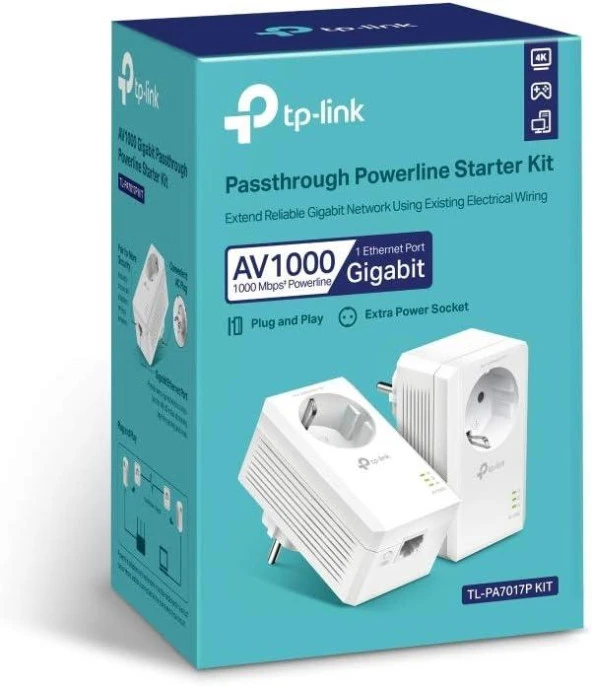 TP-Link TL-PA7017P Powerline Adaptör-TEŞHİR - Resim 2