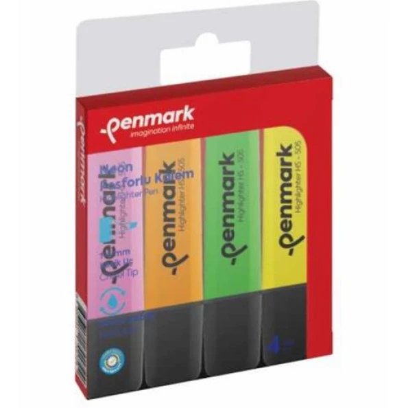 Penmark Fosforlu Kalem Seti 4Lü ürün görseli 1