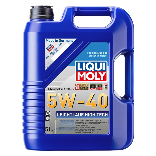 Liqui Moly Leichtlauf Hıgh Tech 5W40 5 Lt (2328) ürün görseli 1