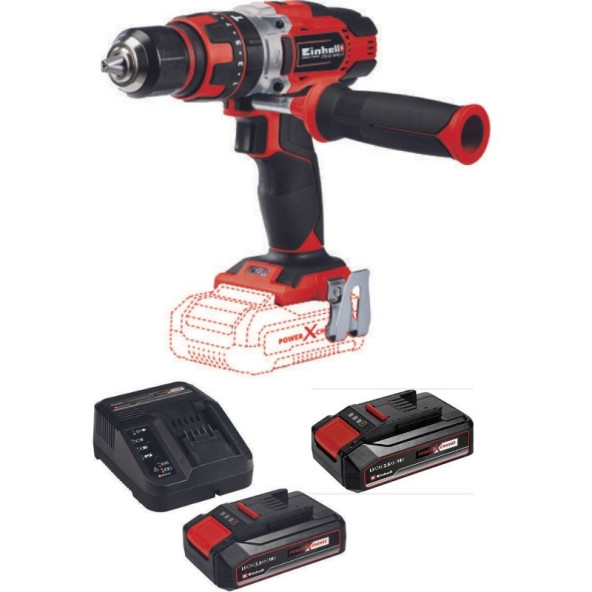 Einhell TE-CD 18/48 Li-i 2x2.5ah Çift Akülü Darbeli Matkap ürün görseli 1