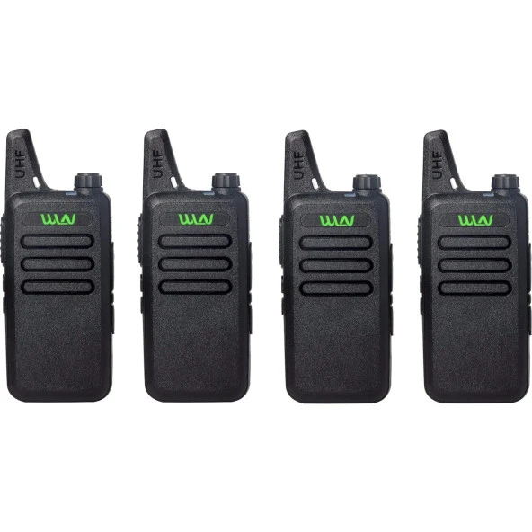 WLN KD-C1 PMR El Telsizi 4'lü Set – Kulaklıklı 446 MHz Lisanssız Telsiz Seti Şarjlı Profesyonel İletişim Paketi ürün görseli 1