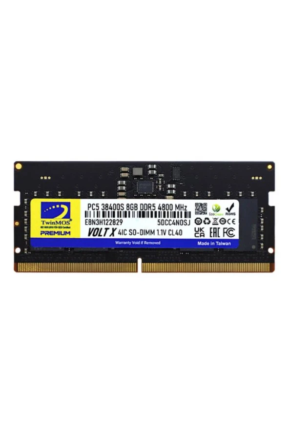 Twinmos Voltx TMD58GB4800S40 8 GB DDR5 4800 MHz CL40 Ram ürün görseli 1