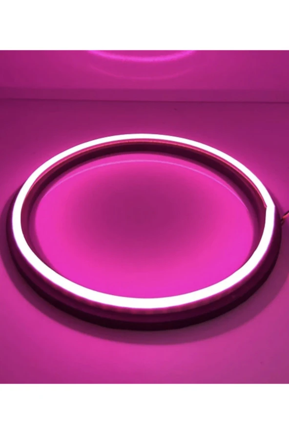 16 CM Neon led midrange kasnağı PEMBE (1 ÇİFT) ürün görseli 1