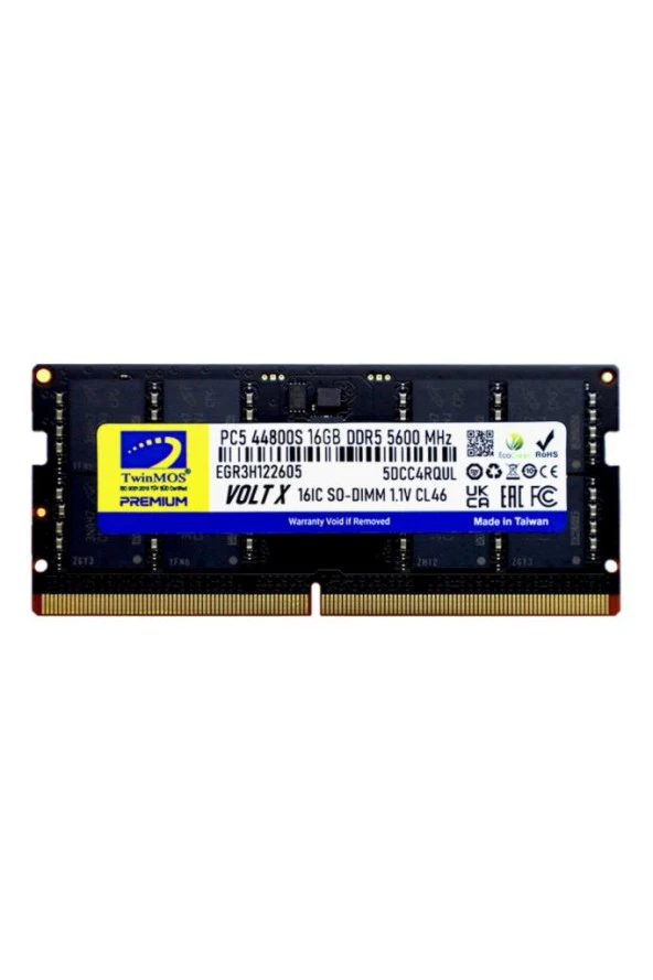 Twinmos Voltx TMD516GB5600S46 16 GB DDR5 5600 Mhz CL46 Ram ürün görseli 1