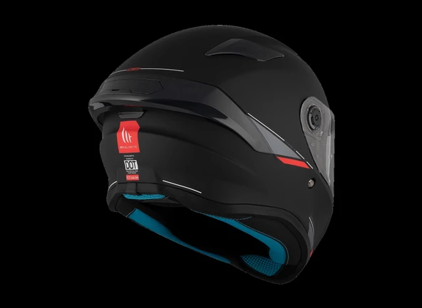 KASK MT HELMETS TARGO S SOLİD SİYAH MAT - Resim 7