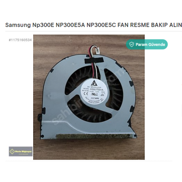 Samsung Np300E NP300E5A NP300E5C FAN RESME BAKIP ALINIZ SORUNSUZ ürün görseli 1