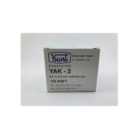 Yak2 Kunt Konnektör (100 Lük Kutu) ürün görseli 1