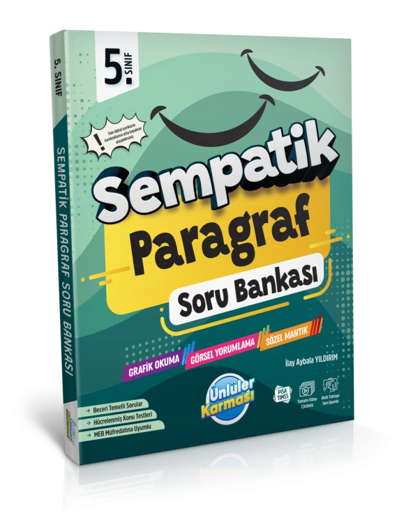 Ünlüler Sempatik 5. Sınıf Paragraf Soru Bankası Ünlüler Yayınları ürün görseli 1
