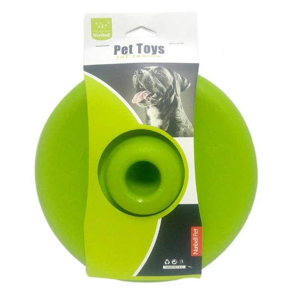 Nunbell Köpekler için Plastik Frizbi Yeşil 22 cm ürün görseli 1