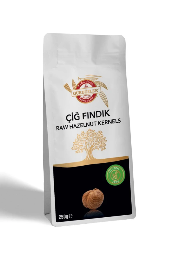 Gürbüzler Glutensiz Fındık Çiğ 250 Gram ürün görseli 1