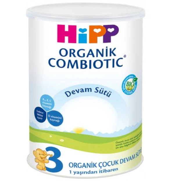 Hipp Organik Combiotic Bebek Sütü 3 Numara 350 Gr ürün görseli 1