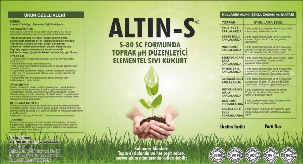 Altın-S Elementel Sıvı kükürt S-80 SC ürün görseli 1