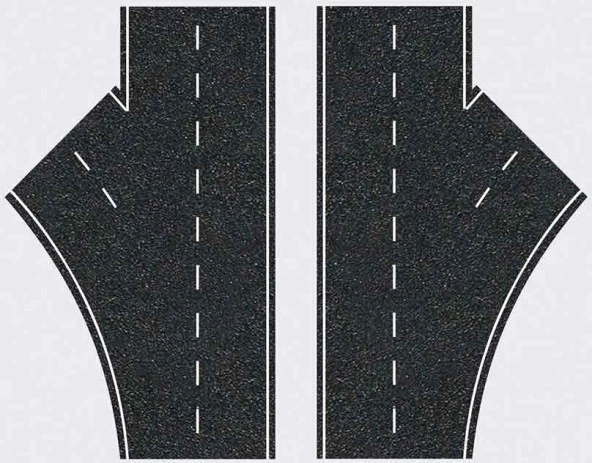Eshel Maket Sağa/Sola Çıkış Yol 1/100 Ölçek 2'li ürün görseli 1