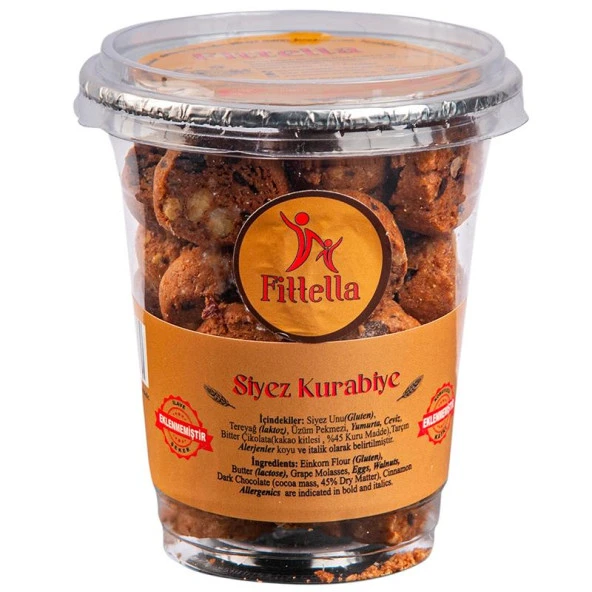FİTTELLA SİYEZ KURABİYE BARDAK 150GR - Resim 2