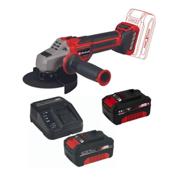 Einhell TP-AG 18/125 CE Q Li 2x4.0ah Akülü Avuç Taşlama ürün görseli 1