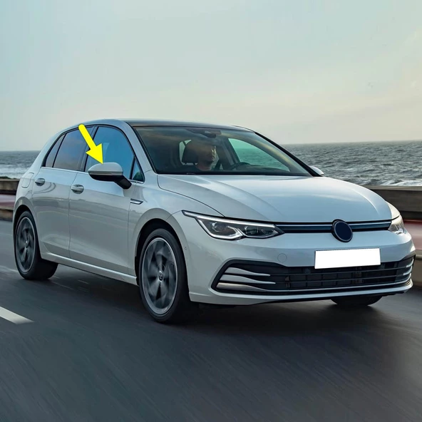VW Golf 8 2020-2024 Sağ Dış Ayna Üst Kapağı Kapak 5H0857538 ürün görseli 1
