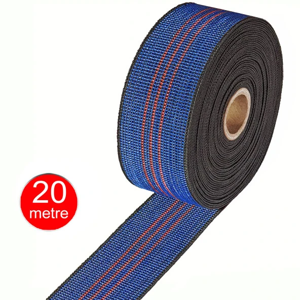 5cm Geniş Bant Kolon Lastik Sandalye Koltuk Kanepe Taban Döşeme Lastiği -20 Mt ürün görseli 1