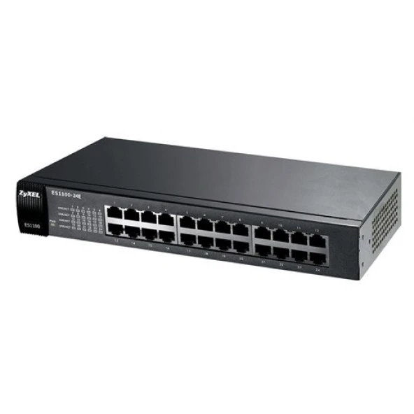 Zyxel ES1100-24E 24-Port 10/100Mbps Port-Önceliklendirme Destekli Yönetilemeyen Fast-Ethernet Switch ürün görseli 1