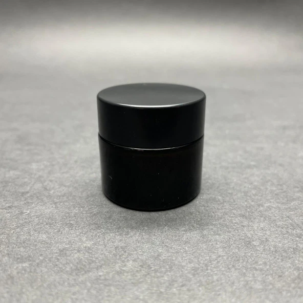 10 cc Cam Amber Krem Kavanozu  - Kapak İçi Contalı- 10ml Kahverengi Krem Kavanozu  x 10 Adet ürün görseli 1
