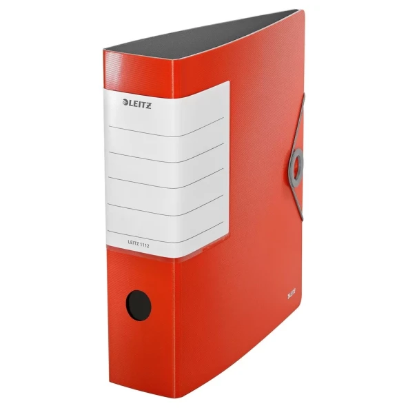Leitz 1112 Solid Kırmızı Lastikli Geniş Klasör - Resim 2