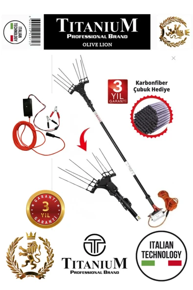 Titanium Olive Lion Plus Akülü Zeytin Hasat Makinesi 34V Taraklı ürün görseli 1