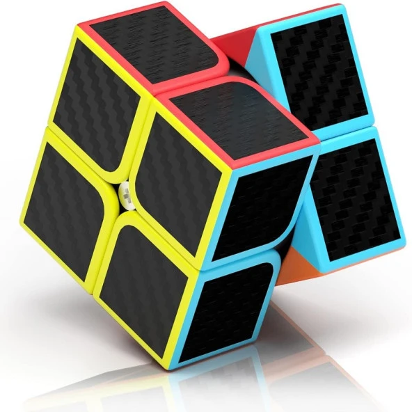 PROFESSIONAL 2X2 QY SPEED CUBE 2X2 CORBON FİBER CUBE VIP 2X2 ZEKA KÜPÜ 2X2 HIZ KÜPÜ 2X2 RUBİKS CUBE ürün görseli 1