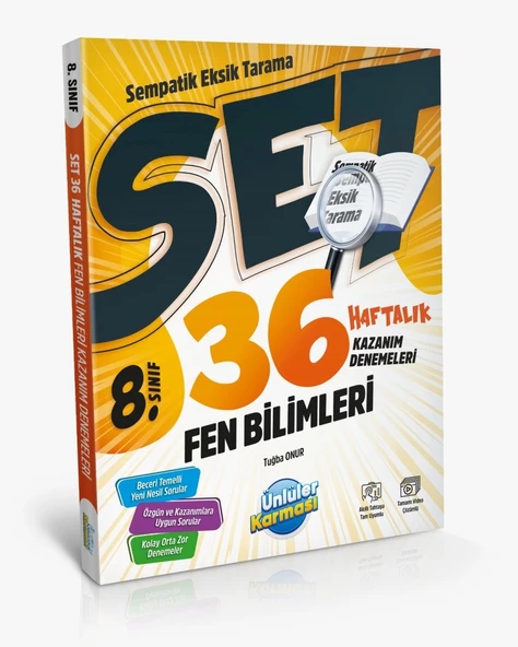 Ünlüler Karması 8.Sınıf Fen Bilimleri 36 Haftalık Kazanım Denemeleri ürün görseli 1