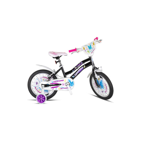 Geroni Butterfly 16 Jant Vitessiz Çocuk Bisikleti(SİYAH PEMBE-BEYAZ) ürün görseli 1