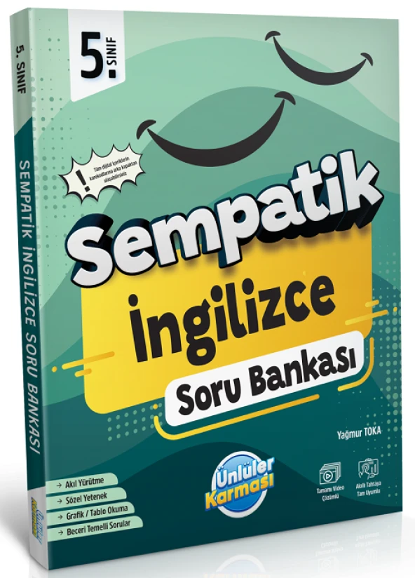 Ünlüler 5. Sınıf İngilizce Sempatik Soru Bankası Ünlüler Yayınları ürün görseli 1