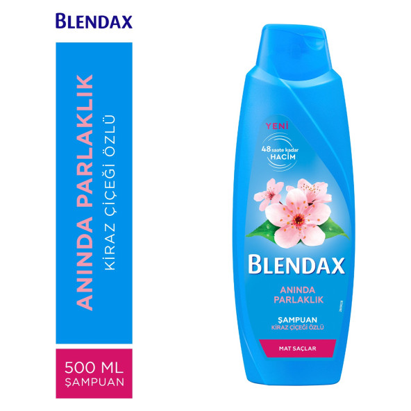 Blendax Anında Parlaklık & Yumuşaklık Kiraz Çiçeği Özlü Şampuan 500 Ml ürün görseli 1