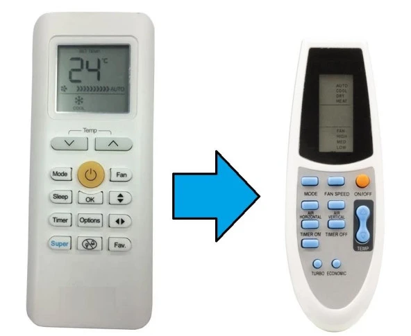Midea RG70A/BGEF İle Uyumlu Klima Kumandası-Resimde Sağdaki Gönderilir ürün görseli 1