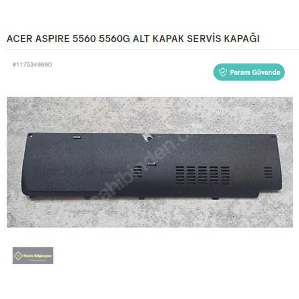ACER ASPIRE 5560 5560G ALT KAPAK SERVİS KAPAĞI ürün görseli 1