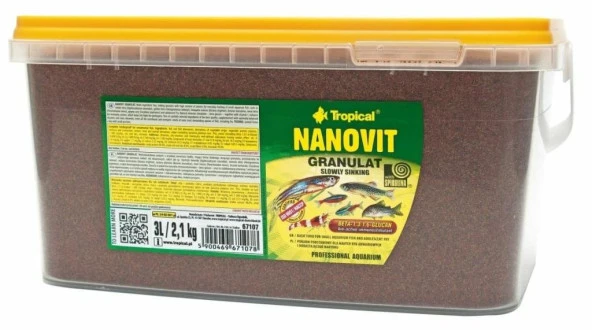 Tropical Nanovit Granulat 100gr (Açık) Kilitli  Poşette Gönderilir  Skt:04/2027 ürün görseli 1