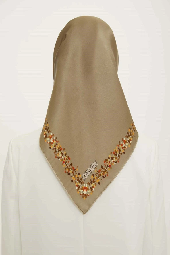 Dj Saf Ipek Eşarp /8765d-14 / 90 X 90 - Resim 3