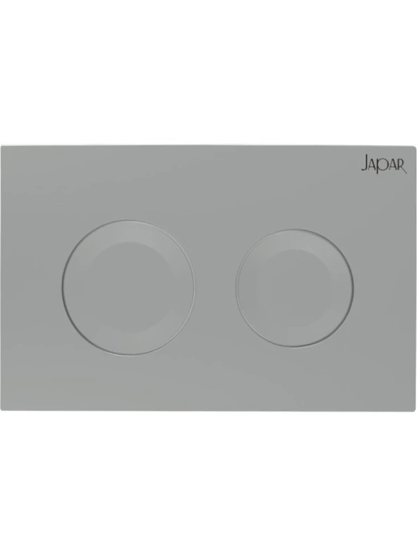 JAPAR PULSE MAT KROM ÇİFT KADEMELİ GÖMME REZERVUAR KUMANDA PANELİ 500148 PLASTİK ürün görseli 1