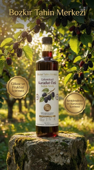 Bozkır Tahin Merkezi Doğal Karadut Özü 700 gr (Soguk Sıkım & Şekersiz) ürün görseli 1